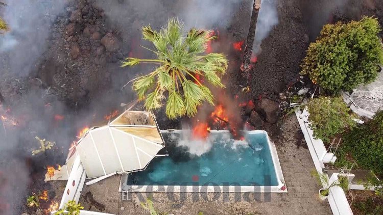 La lava cubre ya 106 hectáreas y ha destruido 166 viviendas