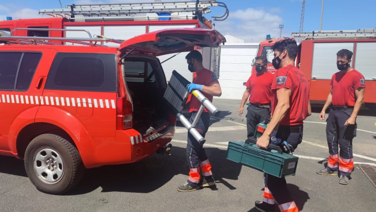 Bomberos de Lanzarote se suman al dispositivo de emergencias en La Palma