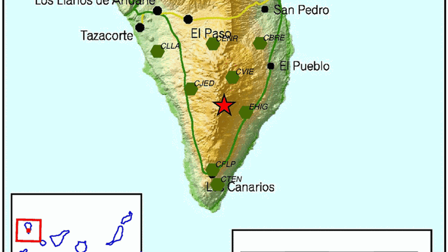 Semáforo amarillo en La Palma por seísmos, pero sin riesgo para la población