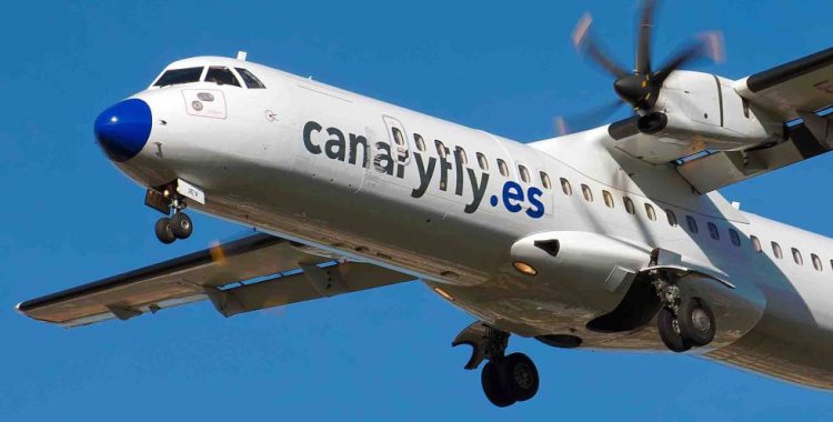 Canaryfly suspende sus vuelos con origen y destino en La Palma por el volcán