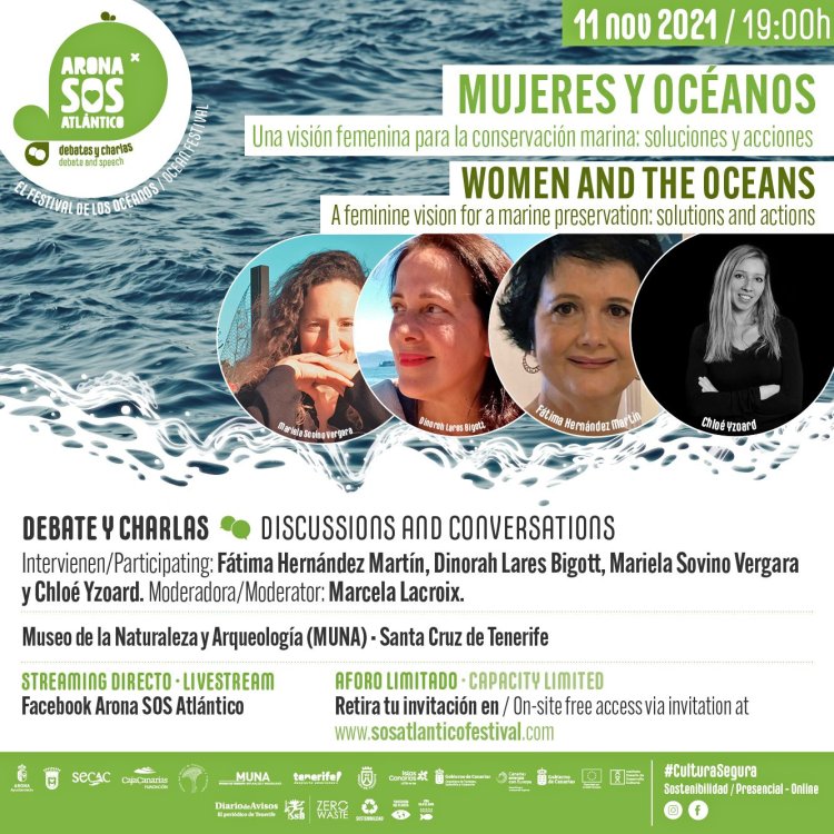 SOS Atlántico en Arona aborda la influencia femenina en la conservación de los mares