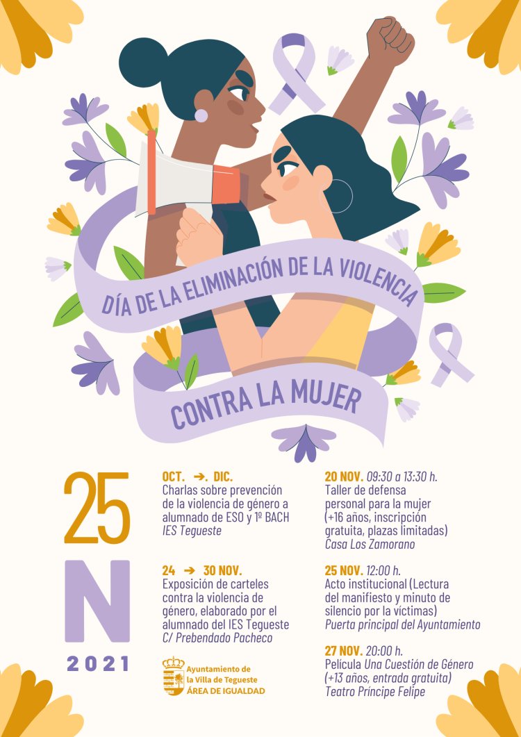 Tegueste conmemora el 25N con actividades enfocadas en la prevención de la violencia machista