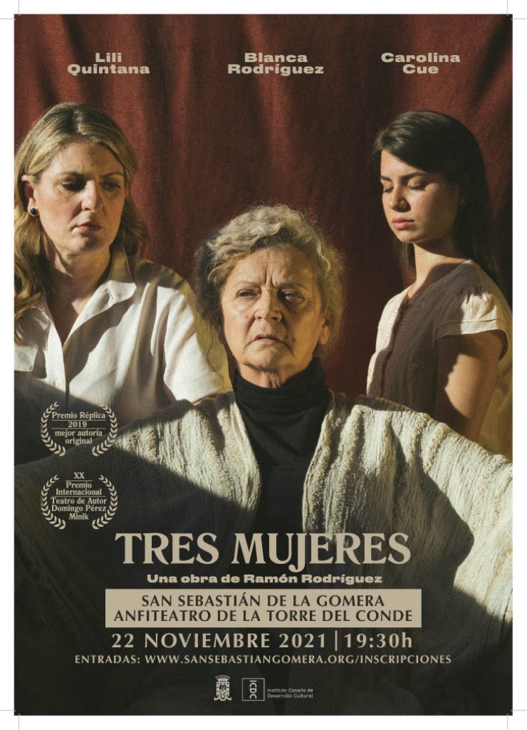 San Sebastián de La Gomera acoge la obra teatral ‘Tres mujeres’