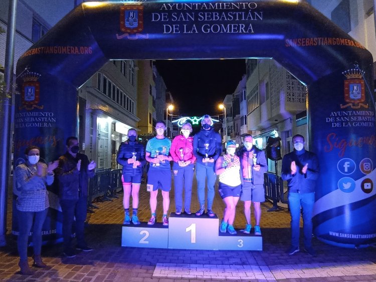 Soufian Fouzan y Yolanda Infante Castillo se alzan como ganadores del IV Trail Nocturno de San Sebastián de La Gomera