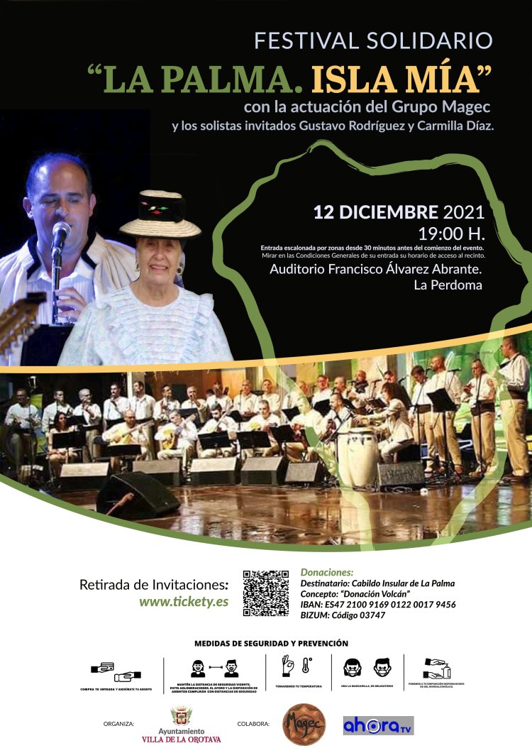 El Grupo Magec ofrece el festival solidario ‘La Palma. Isla Mía’, en La Perdoma (La Orotava)