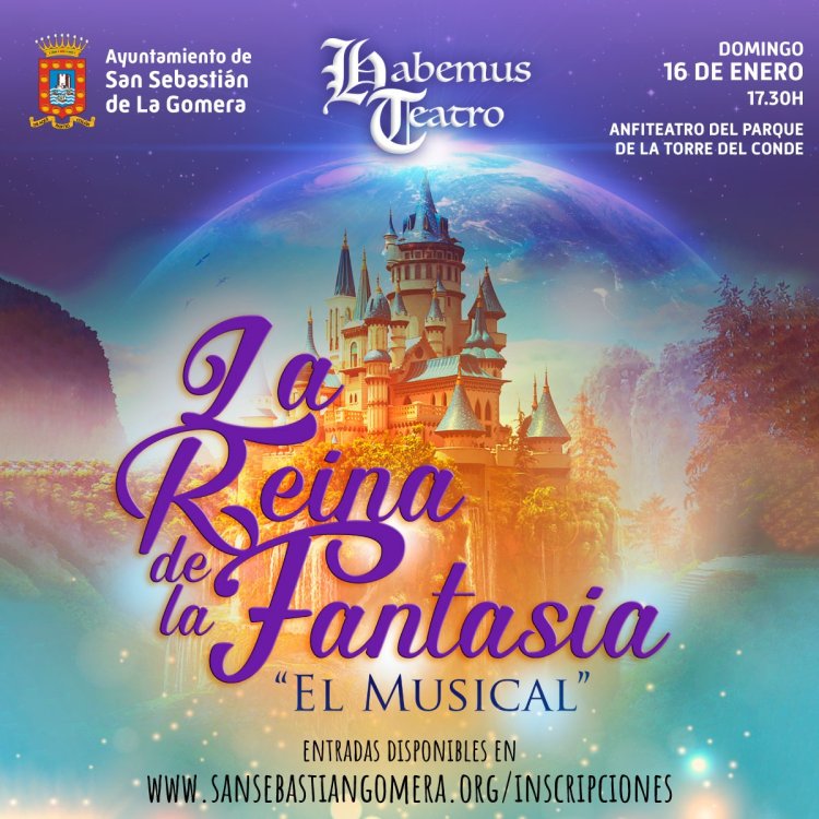 ‘La Reina de la Fantasía’ llega este domingo a San Sebastián de La Gomera
