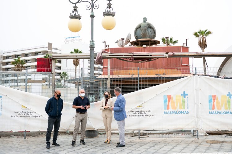 Turismo financiará la renovación de un local municipal en la Plaza de Maspalomas