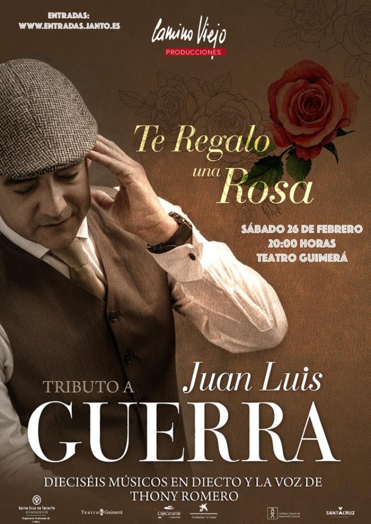 El Teatro Guimerá rinde tributo a Juan Luis Guerra con la función ‘Te regalo una Rosa’