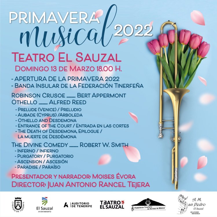 El Teatro El Sauzal recibe el Ciclo Primavera Musical 2022