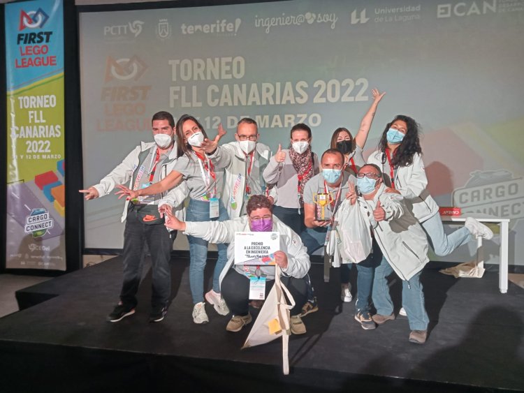 El equipo de Arona  de diversidad funcional gana el Premio a la Excelencia en Ingeniería en la First Lego League Canarias 