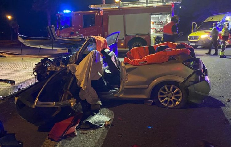 Un fallecido y cinco heridos en un accidente de tráfico en Lanzarote