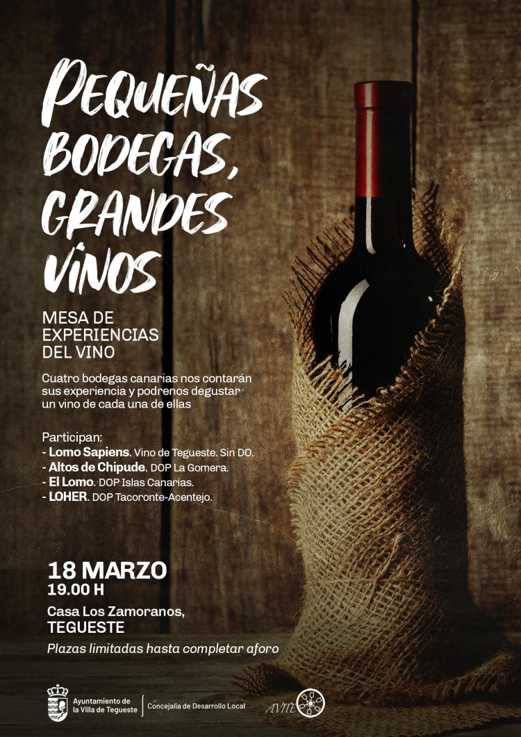 La mesa de experiencias ‘Pequeñas bodegas, grandes vinos’, espacio de reflexión e intercambio de experiencias sobre el sector en Tegueste