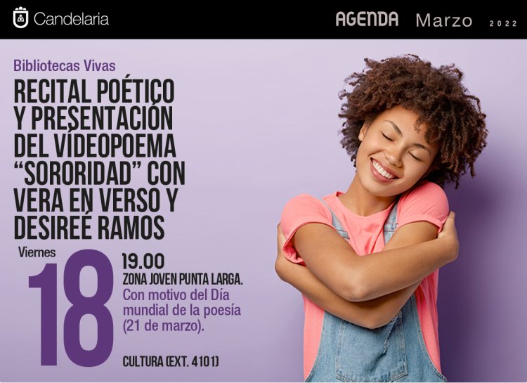 Recitales poéticos en Candelaria por el Día Mundial de la Poesía