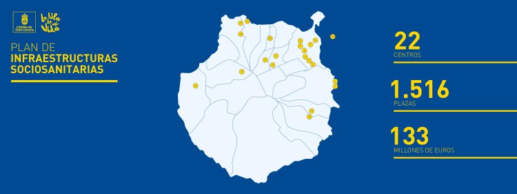 Gran Canaria pone en marcha 22 centros de atención sociosanitaria con 1.516 nuevas plazas