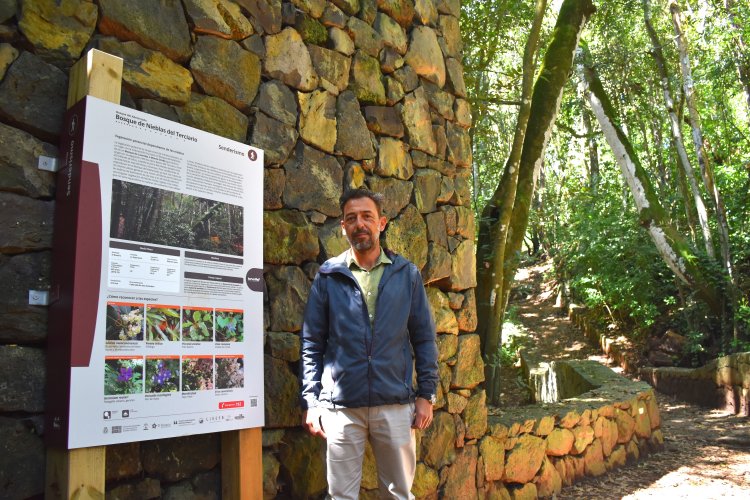 El bosque del Adelantado, en La Esperanza, estrena panel divulgativo para descubrir sus secretos botánicos