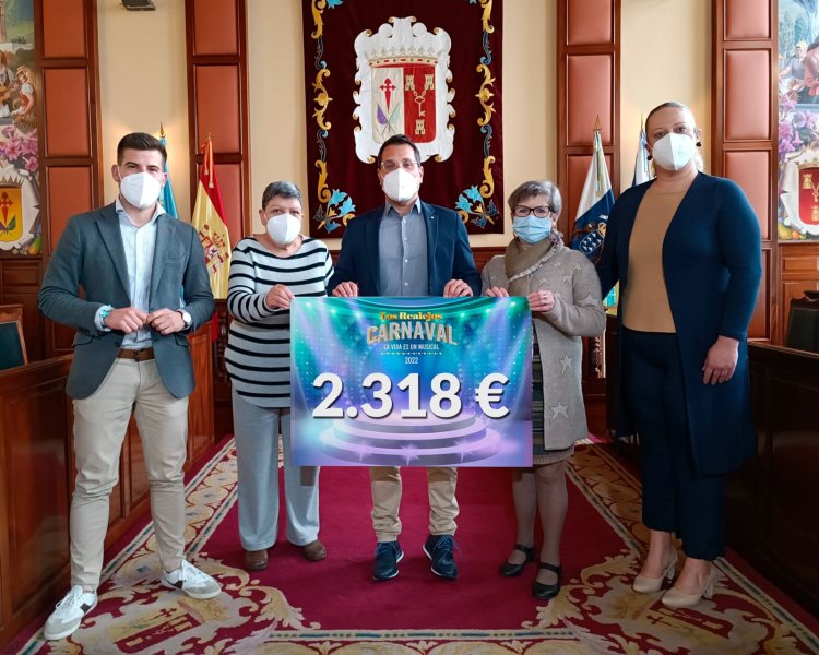 El Carnaval 2022 de Los Realejos se vistió de solidaridad recaudando 2.318 euros para el Banco de Alimentos