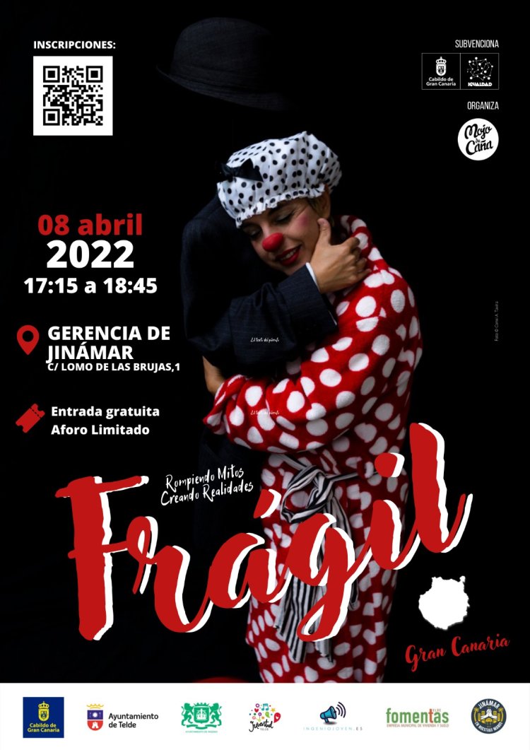 El Plan Integral de Jinámar propone este viernes el espectáculo ‘Frágil’, un teatro-clown con perspectiva de género