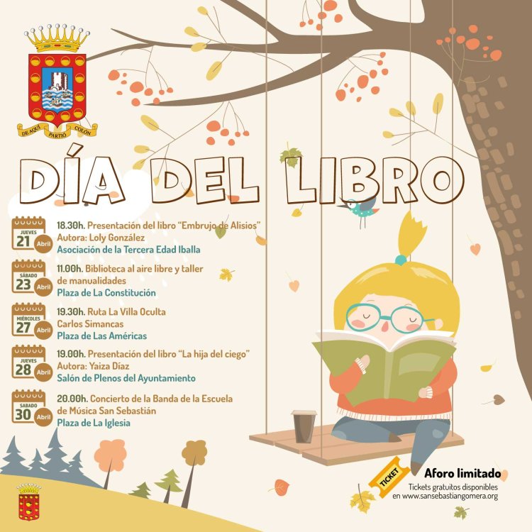 El Ayuntamiento de San Sebastián de La Gomera presenta su programación por el Día Internacional del Libro