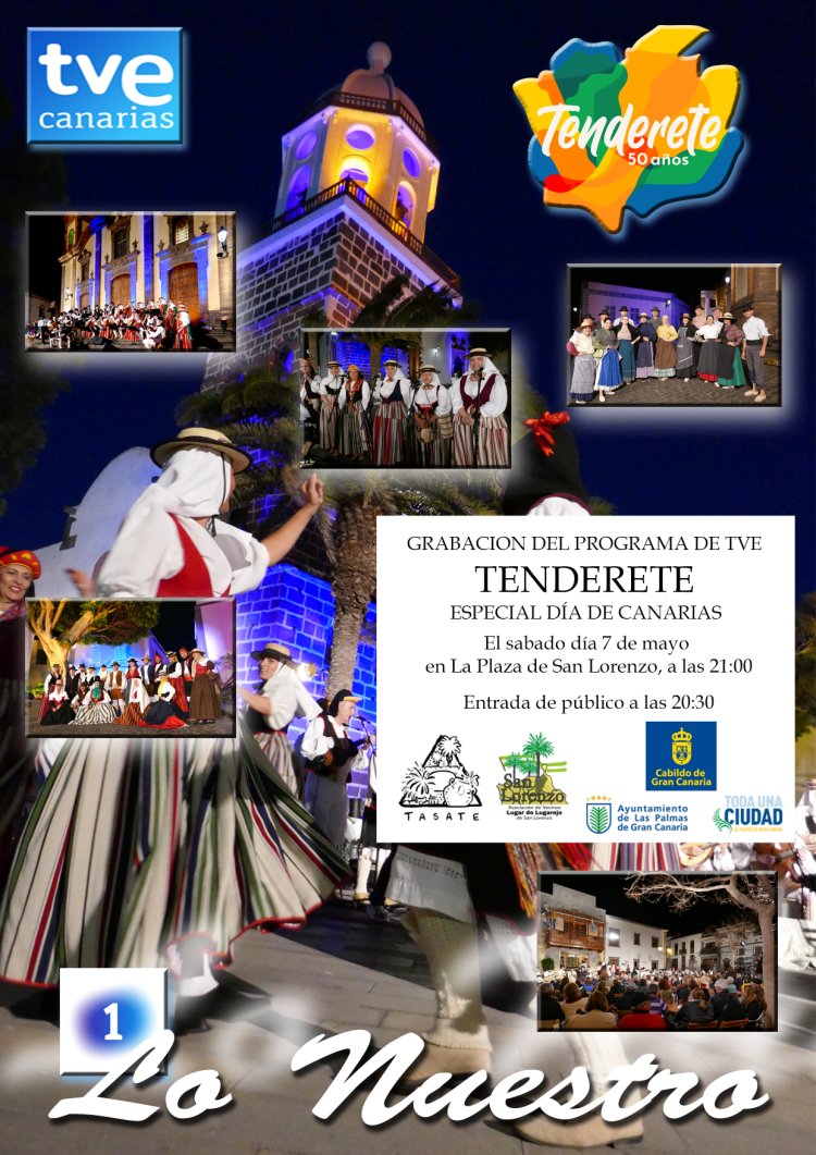 El programa Tenderete graba su especial Día de Canarias en San Lorenzo