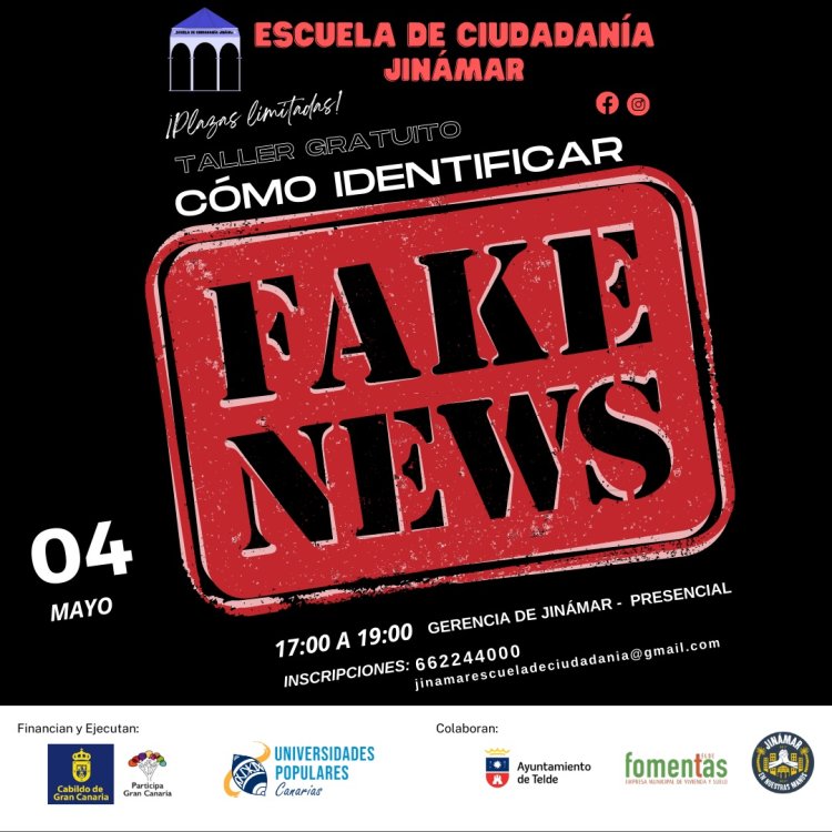 La Escuela de Ciudadanía de Jinámar organiza el miércoles un taller para identificar bulos y noticias falsas