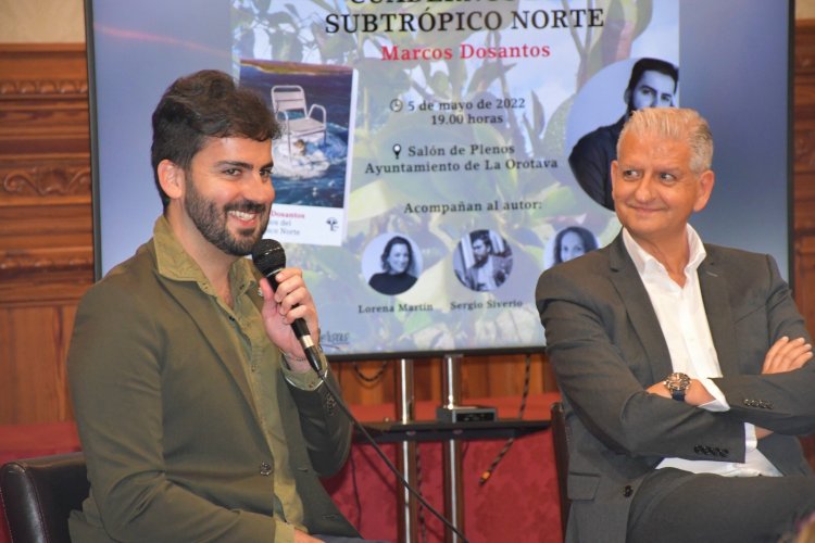 Marcos Dosantos presentó en La Orotava “Cuadernos del Subtrópico Norte”