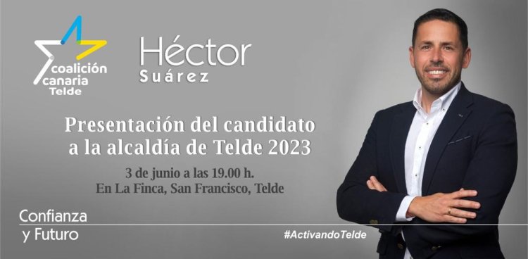 Héctor Suárez presentará su candidatura a la alcaldía de Telde 2023  en un acto abierto a la ciudadanía el próximo 3 de junio en La Finca,  San Francisco