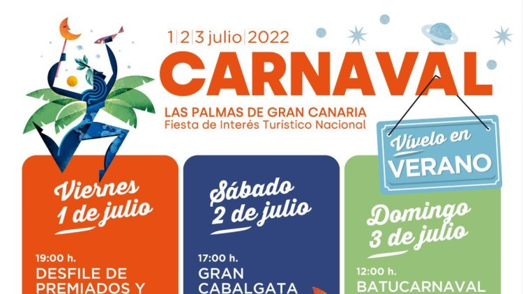 Conciertos, cabalgata y fiesta de día en el carnaval de verano de Las Palmas