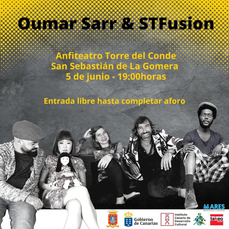 Oumar Sarr & ST Fusión llegan este domingo a San Sebastián de La Gomera