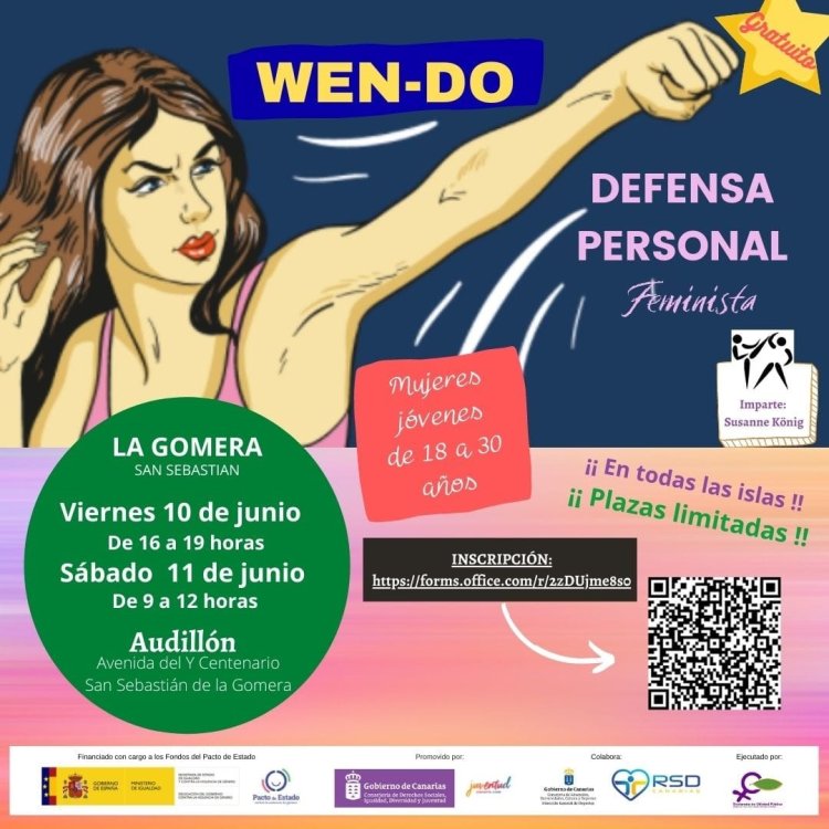 San Sebastián de La Gomera acoge el taller ‘Wen-do’ de defensa personal femenina