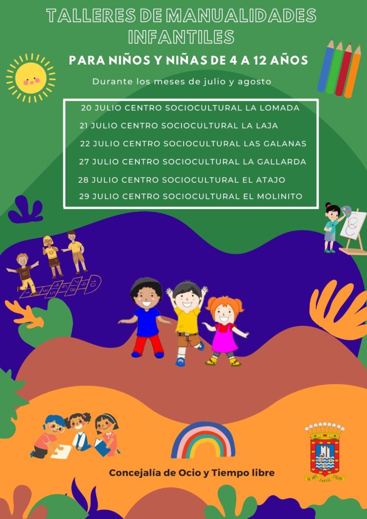San Sebastián de La Gomera continúa con los talleres de manualidades infantiles en los barrios