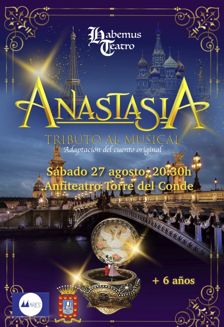 San Sebastián de La Gomera acoge este sábado el espectáculo ‘Anastasia’ tributo al musical