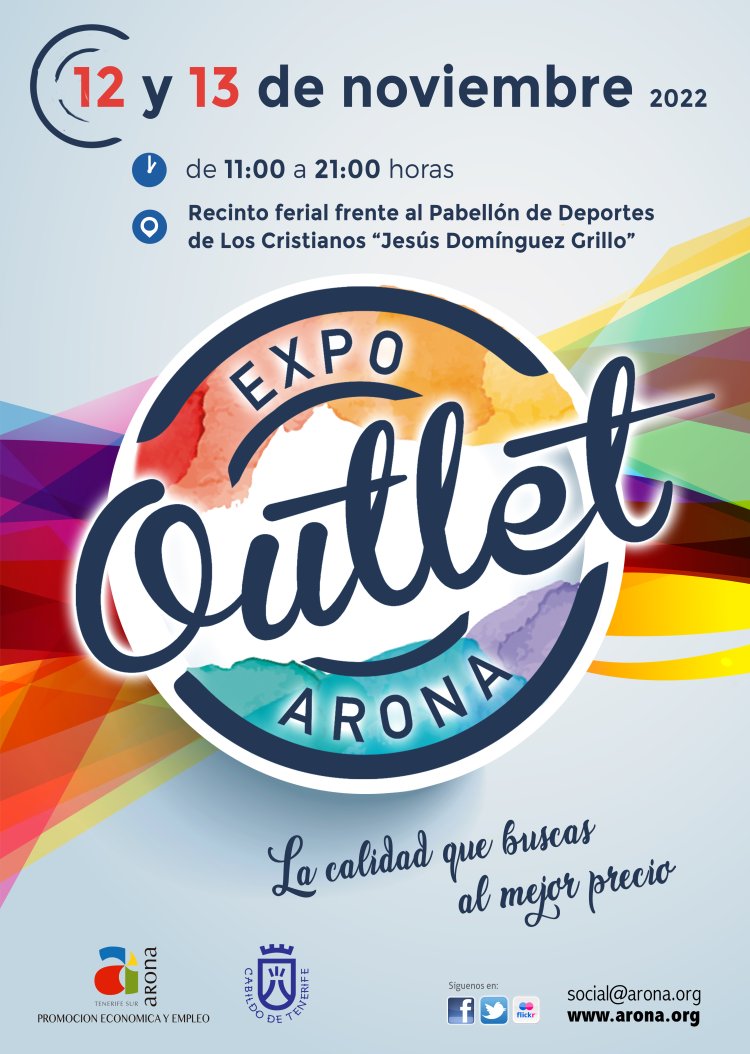 ExpoOutlet Arona ofrece el fin de semana en Los Cristianos los mejores productos con descuentos a partir del 50%