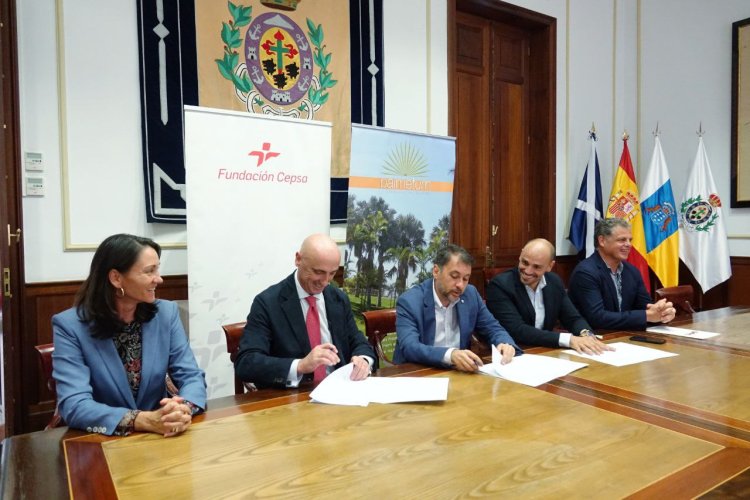 Consistorio y Fundación Cepsa impulsan proyectos medioambientales en el Palmetum