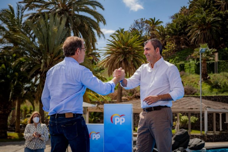 Feijóo ratifica a Manuel Domínguez como candidato a la Presidencia del Gobierno de Canarias
