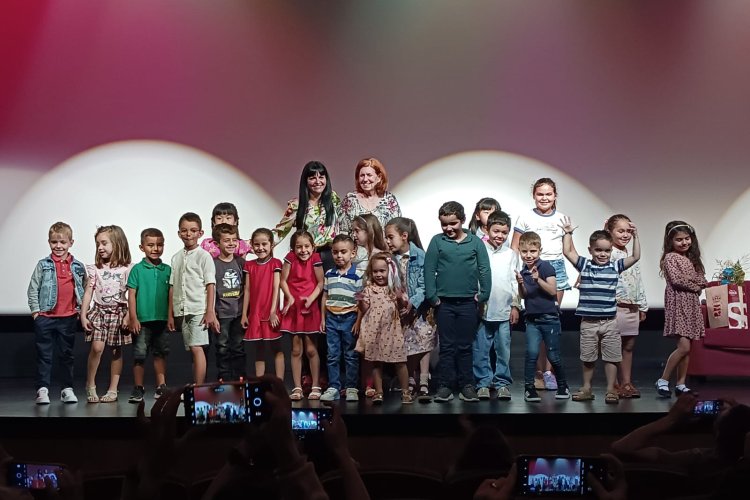 Cecilia Domínguez, la escritora invitada al taller de lectura infantil celebrado en la tarde de este viernes en el Auditorio Municipal de Guía de Isora