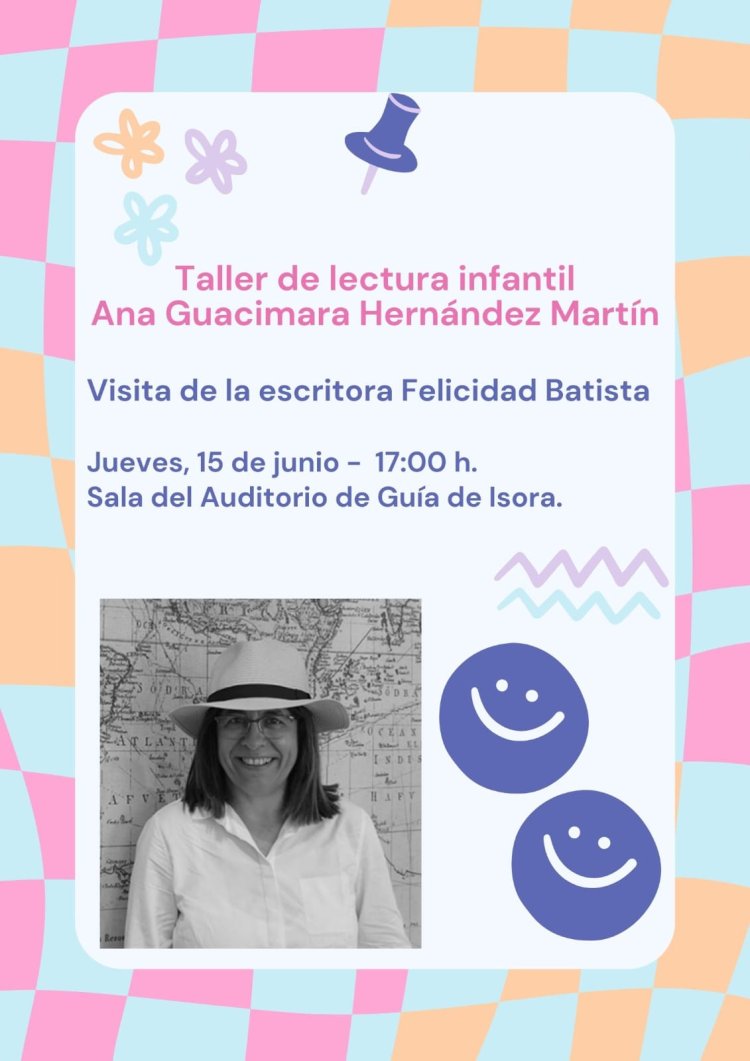 La escritora Felicidad Batista, invitada esta semana al taller de lectura infantil Ana Guacimara Hernández