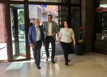 Manuel Domínguez presenta las actuaciones previstas para el impulso del tejido empresarial de La Gomera