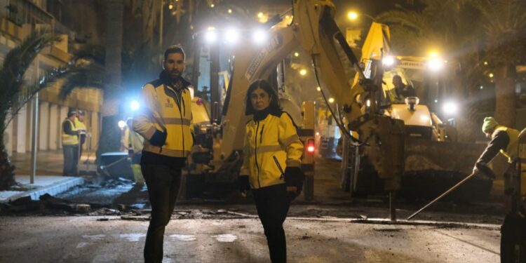 El Ayuntamiento reordena el tráfico en León y Castillo, Paseo de Chil y Echegaray para su asfaltado (Foto de Archivo en Paseo de Chil)