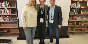 La concejala de Educación, Nina Santana, en una de las conferencias de la Asamblea de la Asociación Internacional de Ciudades Educadoras
