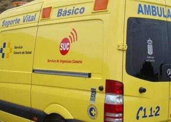 Un ciclista herido en un accidente de tráfico en Fuerteventura