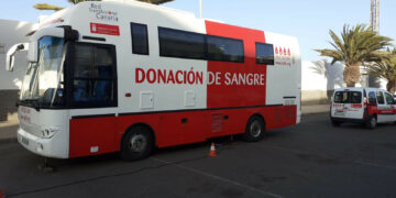 Hemodonación y Hemoterapia instala una unidad móvil en la Ciudad Deportiva de Arrecife