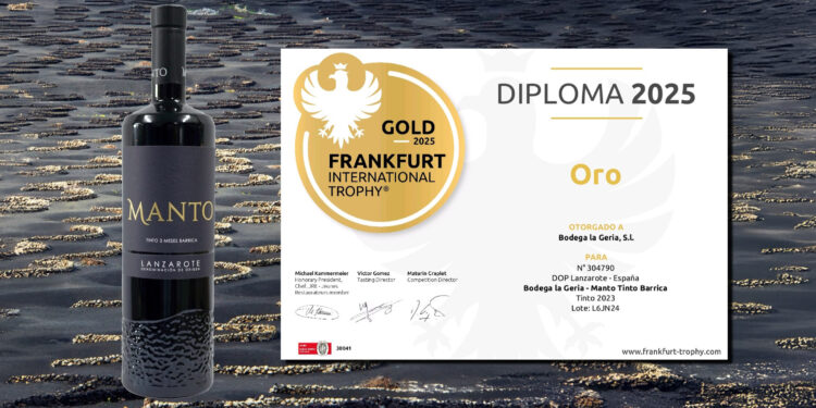 Lanzarote conquista el oro: Manto Tinto Barrica brilla en el Frankfurt International Trophy 2025