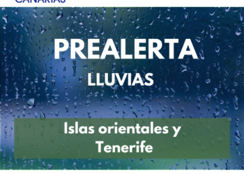 El Gobierno de Canarias declara la situación de prealerta por lluvias en las islas orientales y Tenerife