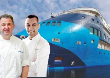 Ocean Victory, el primer crucero gastronómico de 15 estrellas, atracó en Puerto del Rosario
