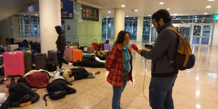 El grupo escolar de Telde bloqueado en Barcelona regresa este miércoles con sus docentes