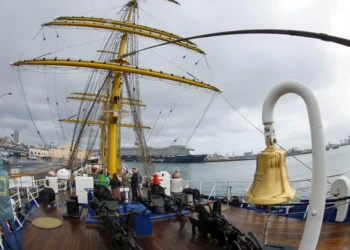 El ‘Elcano’ alemán, el ‘Gorch Fock’, recala en Las Palmas en su 182 crucero de instrucción