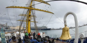 El ‘Elcano’ alemán, el ‘Gorch Fock’, recala en Las Palmas en su 182 crucero de instrucción