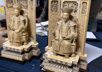 Intervenidas 54 piezas de marfil que se comercializaban de forma irregular en portales web