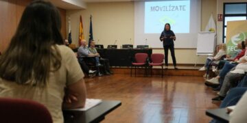 Carmen Luz Vargas, concejala de Bienestar Social, durante las jornadas de sinhogarismo organizadas por el Ayuntamiento
