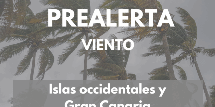 El Gobierno declara la prealerta por vientos en las islas occidentales y Gran Canaria